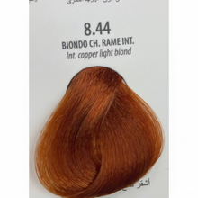 maxima 8.44 intense copper light blonde 100ml permanent cream dye for grey coverage double copper blonde salon hair color

