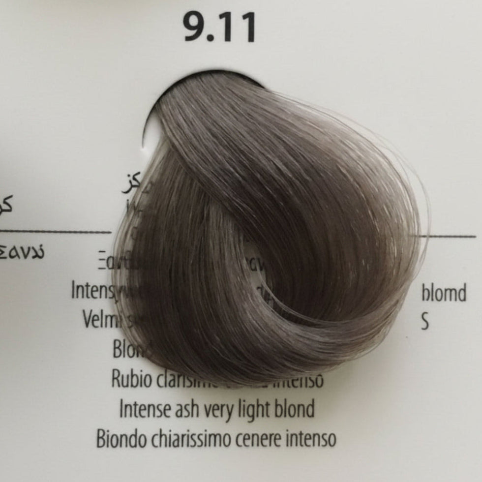 maxima hair colour 9.11 intense ash very light blonde 100ml professional cream hair dye with cool blonde tones and grey coverage for salon quality results