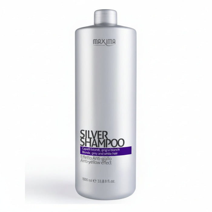 Maxima Professional Silver Shampoo 1000ml | Anti-Yellow Tone Hair Care