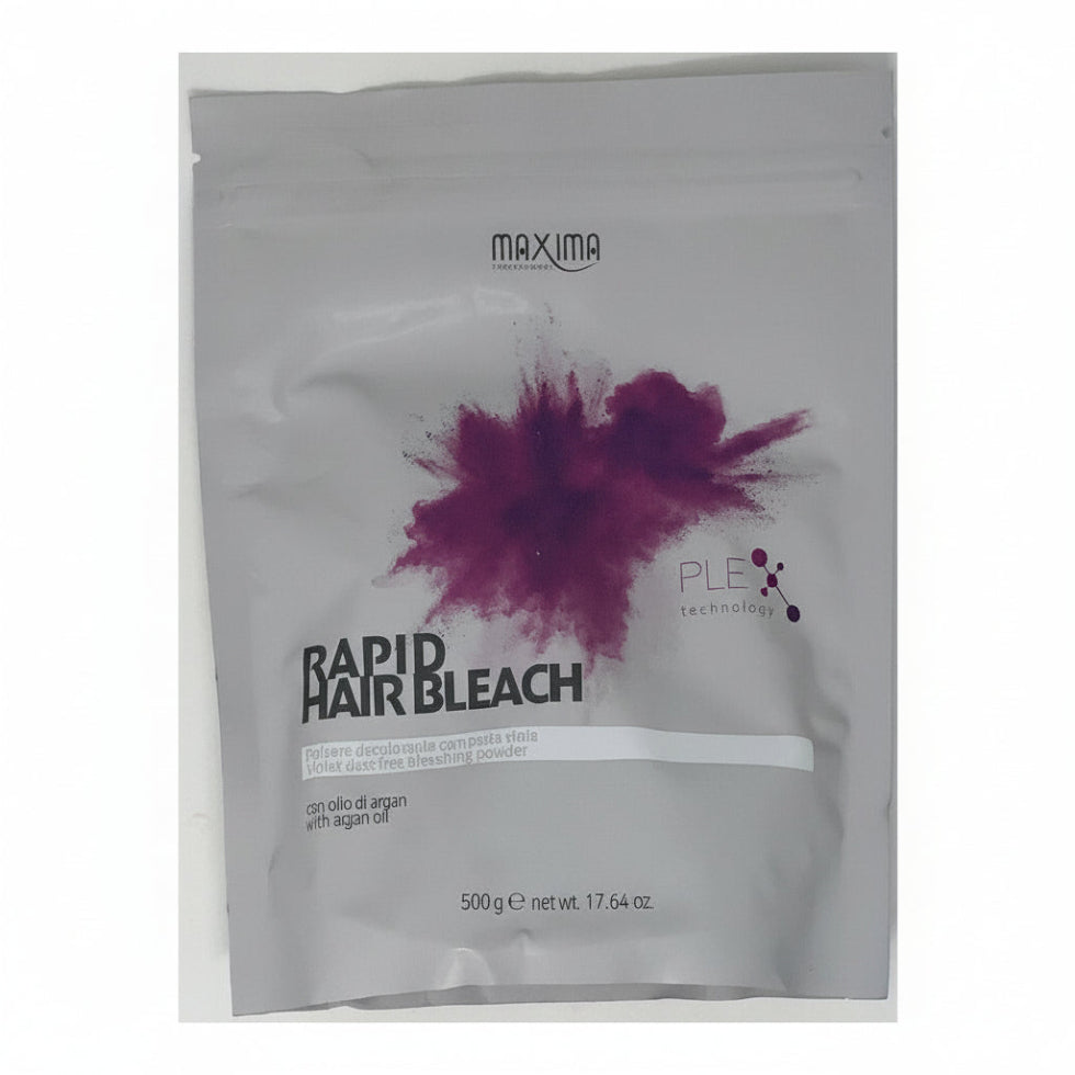 maxima rapid hair bleach violet 500g plex lightening powder anti yellow professional use