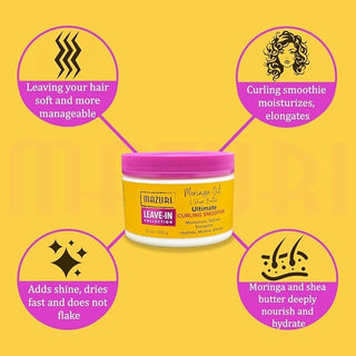 Mazuri Moringa Oil & Shea Butter Curling Smoothie 355g- Define & Hydrate Curls