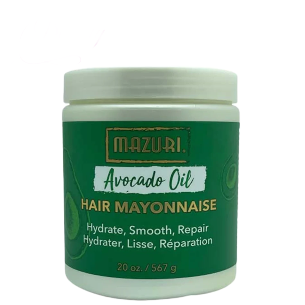 mazuri avocado oil hair mayonnaise 567g deep nourishment repair treatment for dry damaged hair soft smooth and healthy hair restoration mask