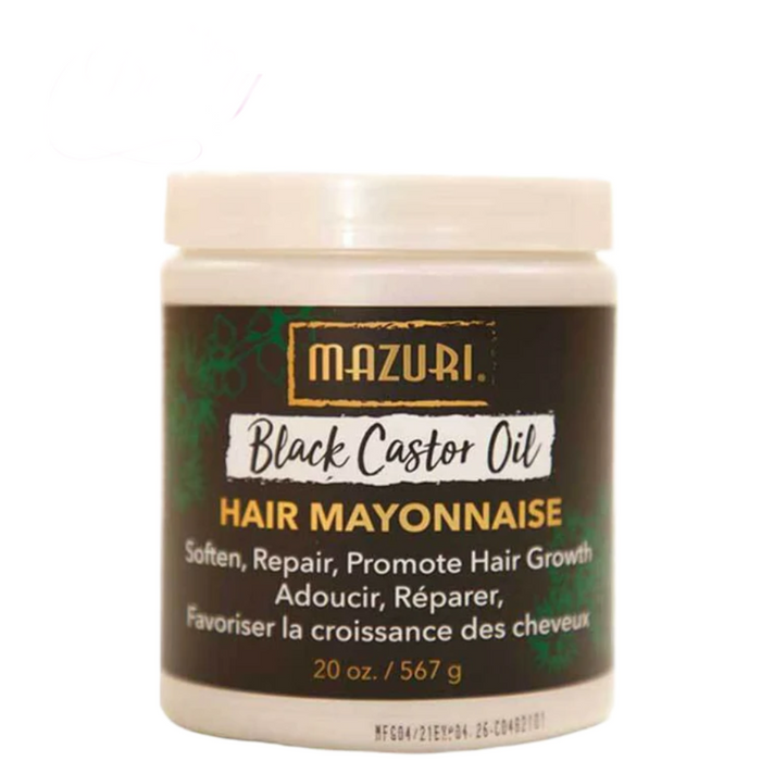 Mazuri Black Castor Oil Hair Mayonnaise | Repair, Strengthen & Nourish Hair