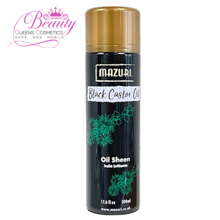 Mazuri Black Castor Oil Sheen Spray 500ml – Shine & Smooth Finish