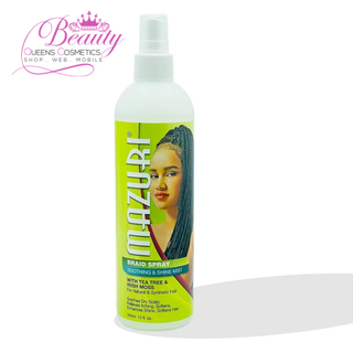 Mazuri Braid Spray Soothing & Shine Mist 355 ml with Tea Tree & Irish Moss