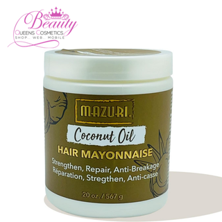Mazuri Coconut Oil Hair Mayonnaise 567g- Strengthen, Repair & Prevent Breakage