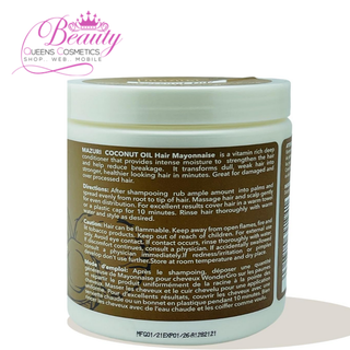 Mazuri Coconut Oil Hair Mayonnaise 567g- Strengthen, Repair & Prevent Breakage