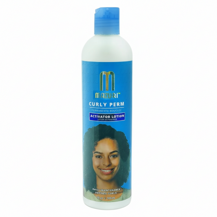 Mazuri Curly Perm Activator Lotion 12oz | Define, Moisturize & Enhance Curls