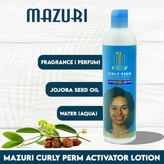 Mazuri Curly Perm Activator Lotion 12oz- Define, Moisturize & Enhance Curls