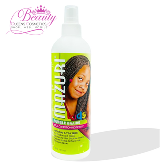 Mazuri Kids Bubble Braid Conditioning Spray 355ml- Gentle Nourishing Hair Care