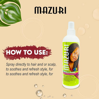 Mazuri Kids Bubble Braid Conditioning Spray 355ml- Gentle Nourishing Hair Care
