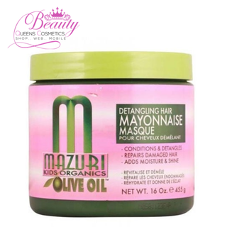 Mazuri Kids Olive Oil Detangling Hair Mayonnaise 455g- Nourish & Repair Hair
