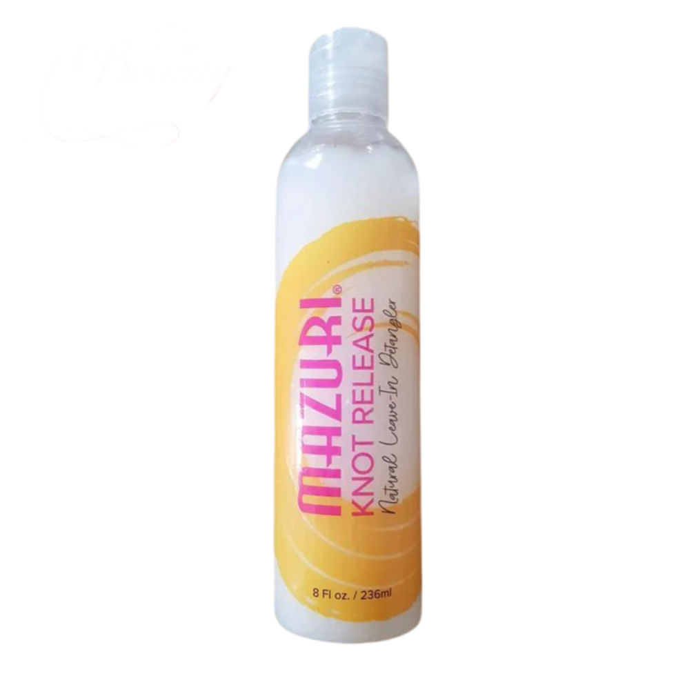mazuri knot release leave in detangler 236ml smooth tangle free hair spray for easy combing frizz control and soft manageable natural hair