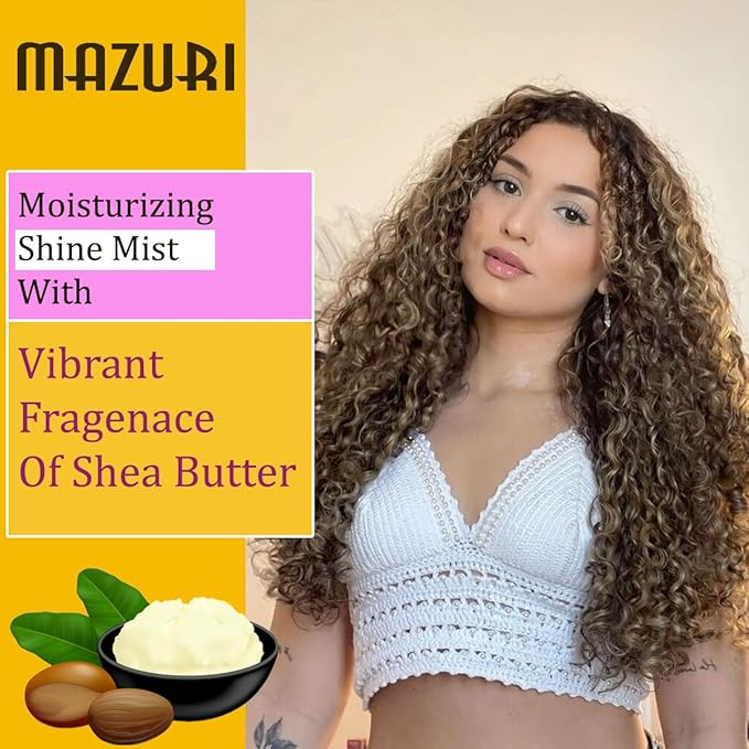 Mazuri Moringa Oil & Shea Butter Moisturizing Shine Mist 237ml  Hydrate & Glow