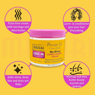 Mazuri Moringa Oil & Shea Butter Conditioning Cream 453g- Deep Hydration & Repair