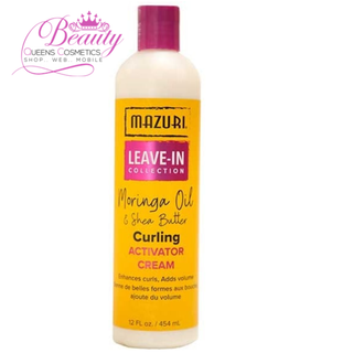 Mazuri Moringa Oil & Shea Butter Curling Activator Cream 454ml- Define & Hydrate Curls