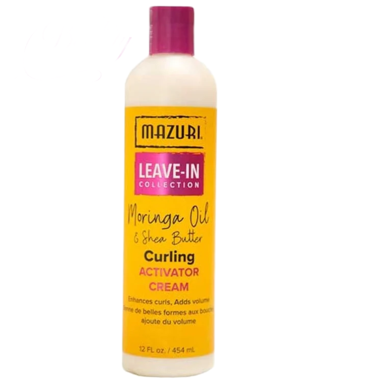 Mazuri Moringa Oil & Shea Butter Curling Activator Cream 454ml- Define & Hydrate Curls