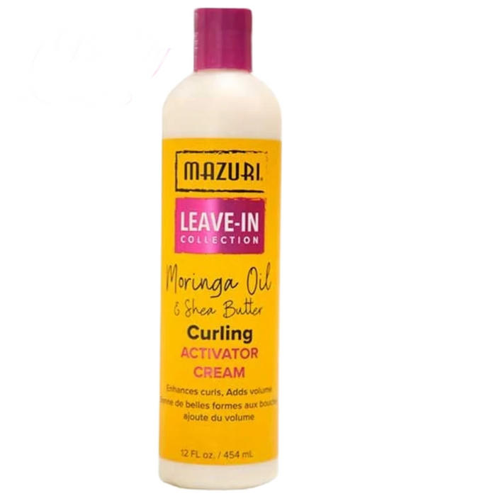 Mazuri Moringa Oil & Shea Butter Curling Activator Cream 454ml- Define & Hydrate Curls