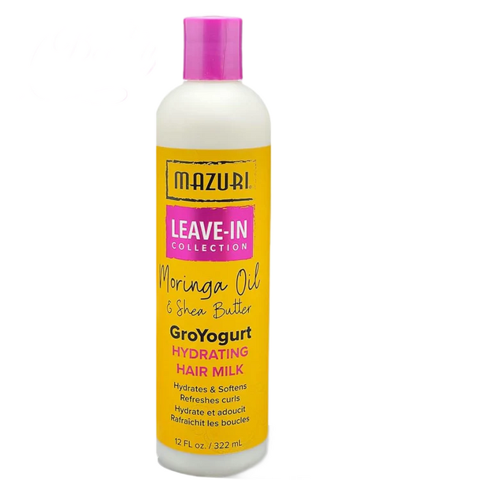 Mazuri Moringa Oil & Shea Butter Groyogurt Hair Milk 322ml- Hydrate & Soften Hair