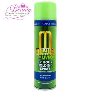 Mazuri Olive Oil 12 Hour Holding Spray 500ml-  Long-Lasting Hold & Shine