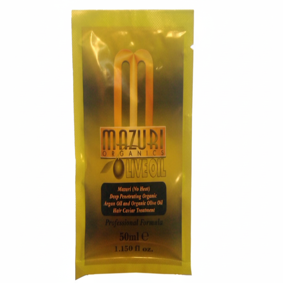 mazuri olive oil deep penetrating hair caviar treatment 50ml repair nourish shine soft healthy hair