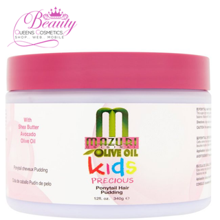 Mazuri Olive Oil Kids Precious Ponytail Hair Pudding 340g- Moisturize & Style