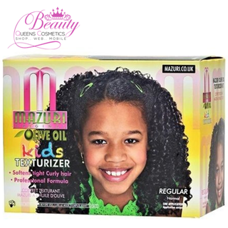 Mazuri Olive Oil Kids Texturizer Regular-  Soft, Frizz-Free & Manageable Hair