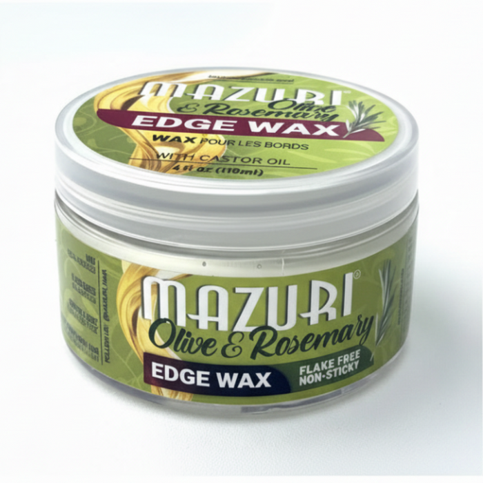 Mazuri Olive Oil & Rosemary Edge Wax 4oz | Strong Hold & Frizz Control