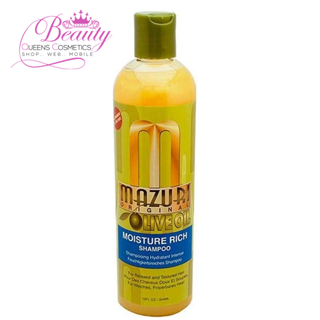 Mazuri Original Olive Oil Moisture Rich Shampoo 355ml-  Hydrating & Softening Cleanse