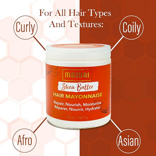 Mazuri Shea Butter Hair Mayonnaise 567g- Deep Repair, Strength & Shine