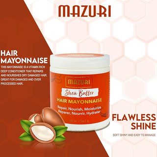 Mazuri Shea Butter Hair Mayonnaise 567g- Deep Repair, Strength & Shine