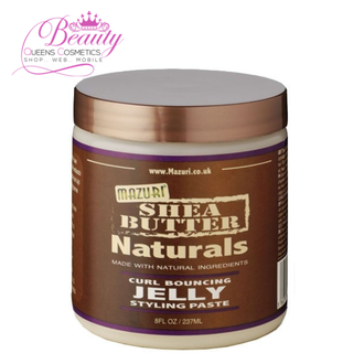 Mazuri Shea Butter Naturals Curl Bouncing Jelly 8oz- Define & Moisturize Curls