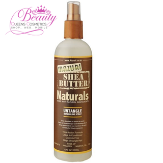 Mazuri Shea Butter Naturals Untangle Detangling Spray 355ml- Smooth & Nourish Hair