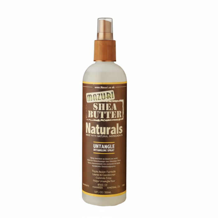 Mazuri Shea Butter Detangling Spray 355ml | Smooth, Nourish & Untangle Hair