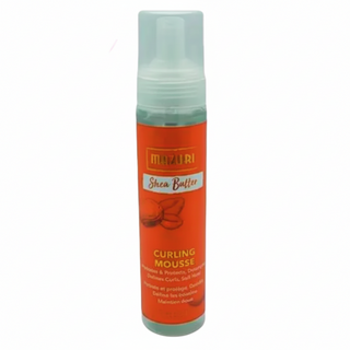 mazuri shea butter oil curling mousse 237ml define hydrate natural curls frizz control styling foam for soft bouncy and shiny curly hair