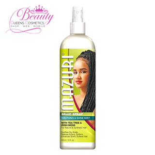 Mazuri Weave Spray Shine & Detangling Mist with Tea Tree & Aloe 355ml- Smooth & Nourish Hair