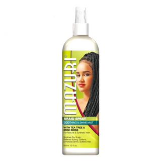 mazuri weave spray shine detangling mist tea tree aloe 355ml smooth nourish hair frizz control spray for weaves extensions and natural hair care