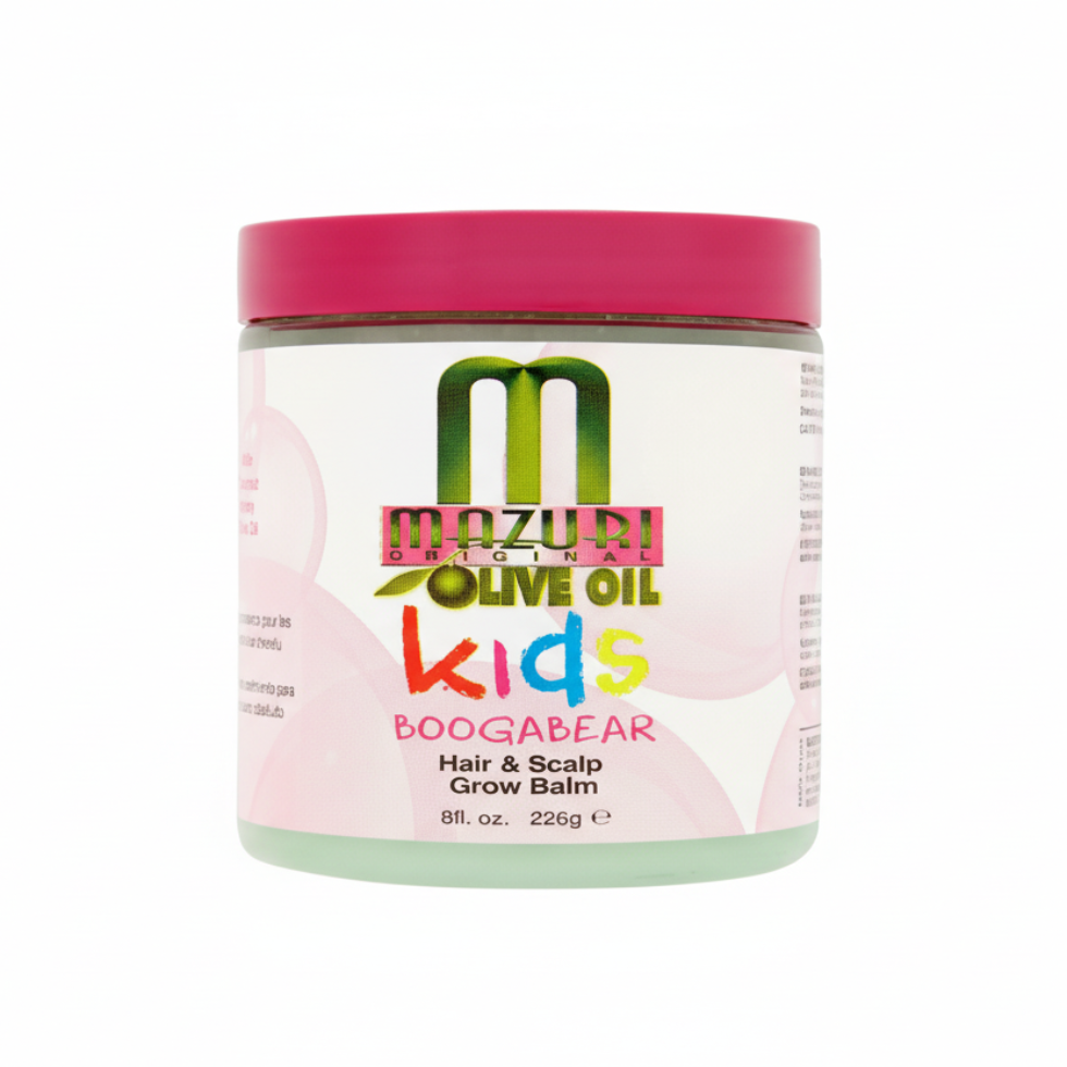 mazuri olive oil kids boogabear hair scalp grow balm 226g nourish strengthen soft healthy hair care
