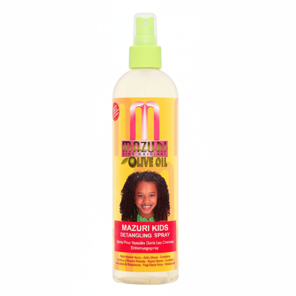 mazuri olive oil kids detangling spray 355ml silky tangle free soft smooth frizz free kids hair care spray