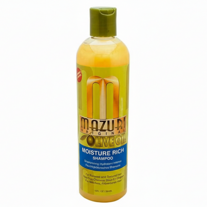 Mazuri Olive Oil Moisture Rich Shampoo 354ml | Hydrating & Softening Cleanse
