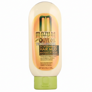 mazuri organics olive oil softening hair mud 228g deep moisture shine treatment for smooth healthy hair