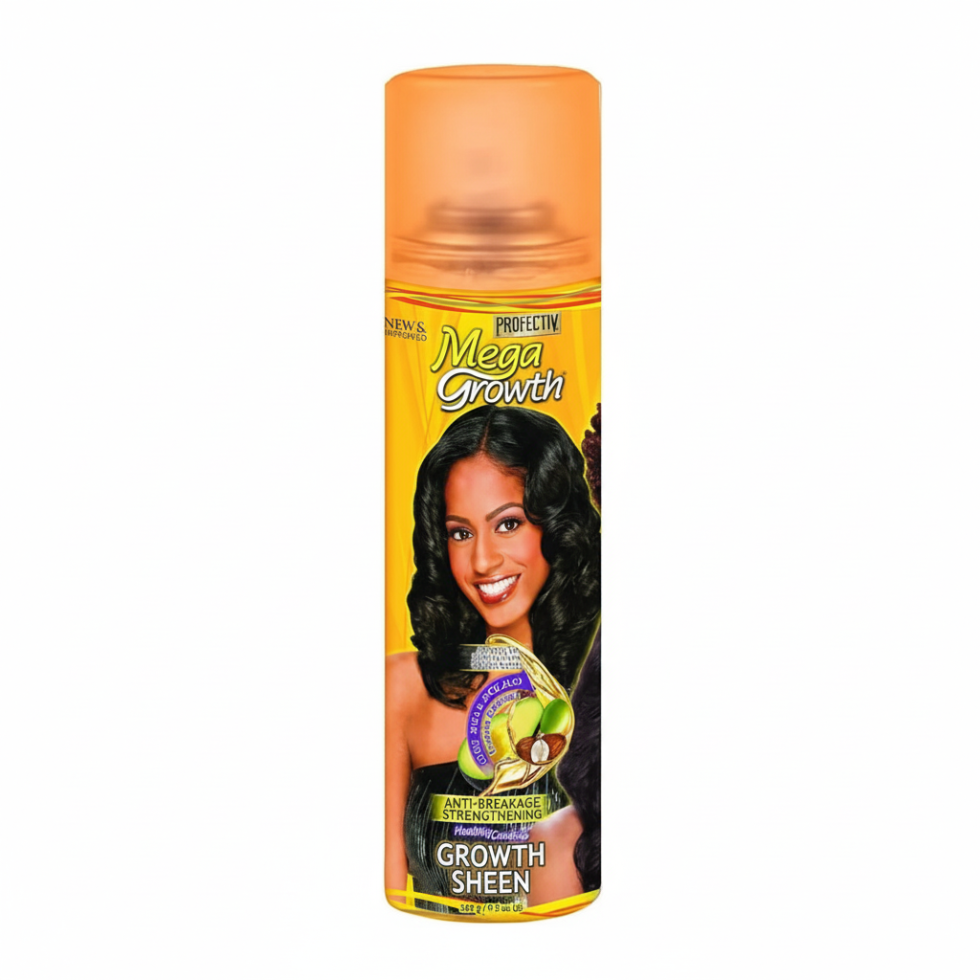 mega growth restore growth sheen spray shine strength anti frizz lightweight hair care 372ml