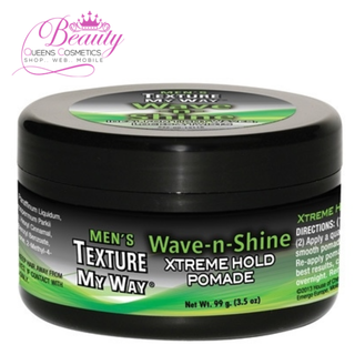 Men's Texture My Way Wave-n-Shine Xtreme Hold Pomade 99g  | Xtreme Hold &amp; Shine