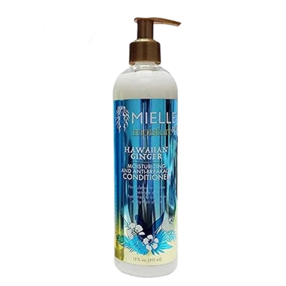 mielle hawaiian ginger moisturerx conditioner 12oz deep hydration breakage repair conditioner for soft smooth and healthy curly hair