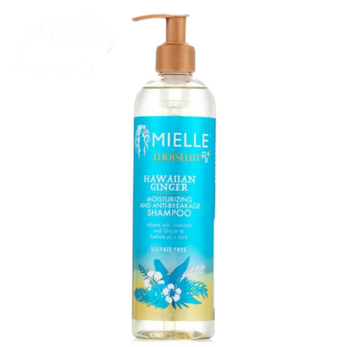 Mielle Hawaiian Ginger MoistureRx Shampoo 12oz | Deep Hydration & Anti-Breakage