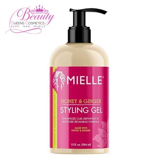 Mielle Honey & Ginger Hair Styling Gel 13oz- Define Curls & Reduce Frizz Naturally