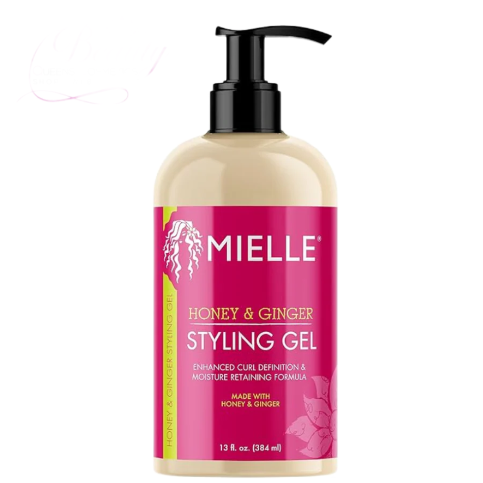 mielle honey and ginger hair styling gel 13oz define curls reduce frizz natural styling gel for soft shiny long lasting hold curls