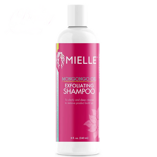 mielle mongongo oil exfoliating shampoo 240ml hydrate cleanse repair hair gentle scalp cleansing shampoo for soft healthy refreshed hair