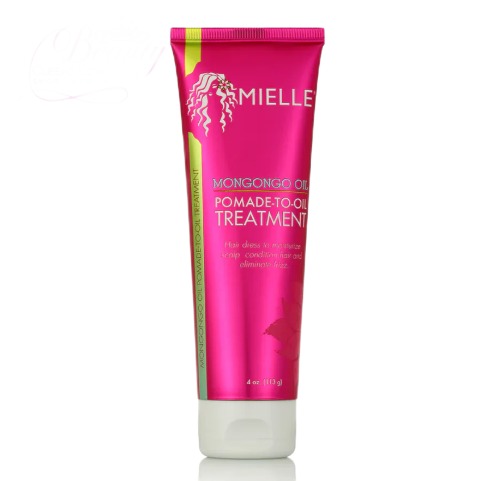 mielle mongongo oil pomade to oil treatment 4oz frizz control shine lightweight hair styling oil for smooth sleek hair