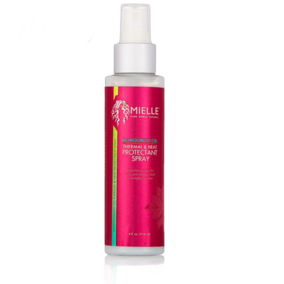 mielle mongongo oil thermal heat protectant spray 118ml frizz control heat protection styling spray for smooth shiny healthy hair